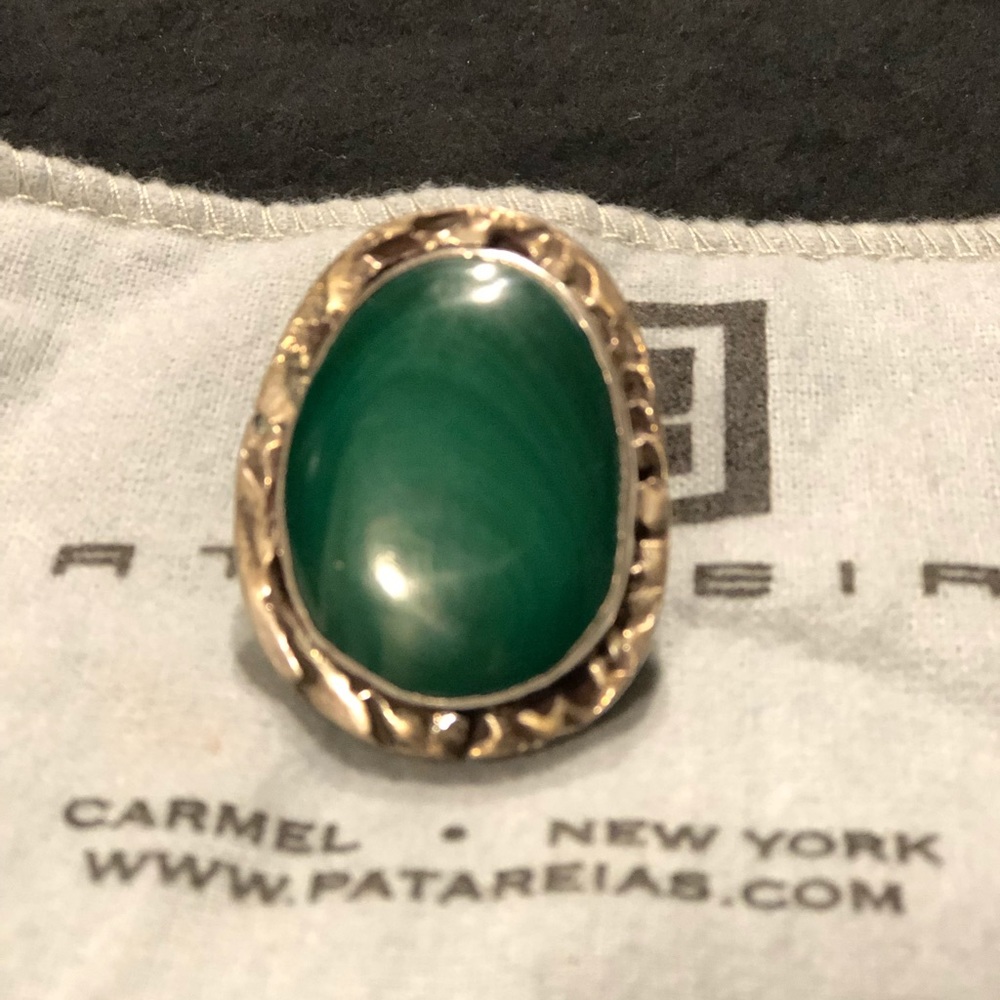 pat areias malachite ring